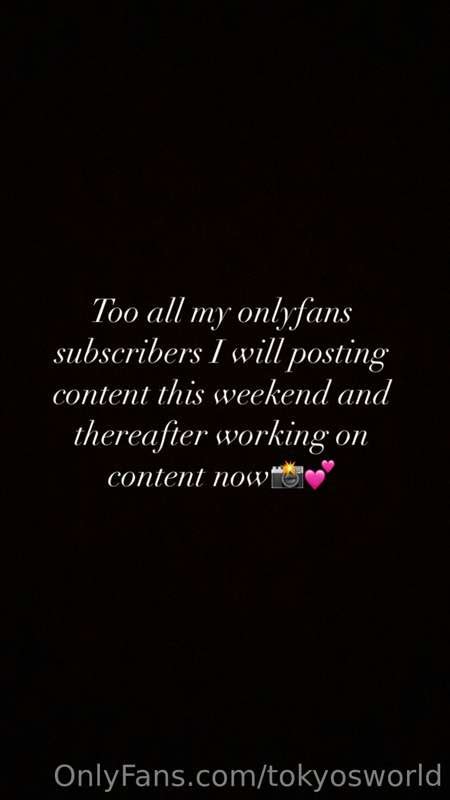Tokyosworld onlyfans - OnlyFans is the social platform revolutionizing creator and fan connections. The site is inclusive of artists and content creators from all genres and allows them to monetize their content while developing authentic relationships with their fanbase. Just a moment... We'll try your destination again in 15 seconds ...